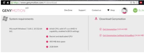 Win10ϵy(tng)аbGenymotionĈDĽ̳